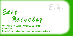 edit meiselsz business card